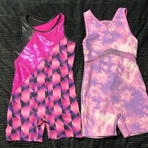 Set of 2 gymnastic uni size 7-8